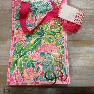 Tall Lilly Pulitzer Gift Bag w Tassels NWT